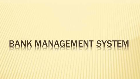 Mini Project in C Bank Management System