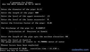 Siphon Code C Program For Siphon - Code With C