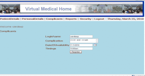 Online Medical Management System Project - Patient Log in