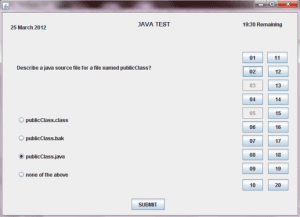 Knowledge Evaluator Software Java Project - Code With C