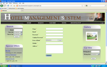 Hotel management system project in java netbeans