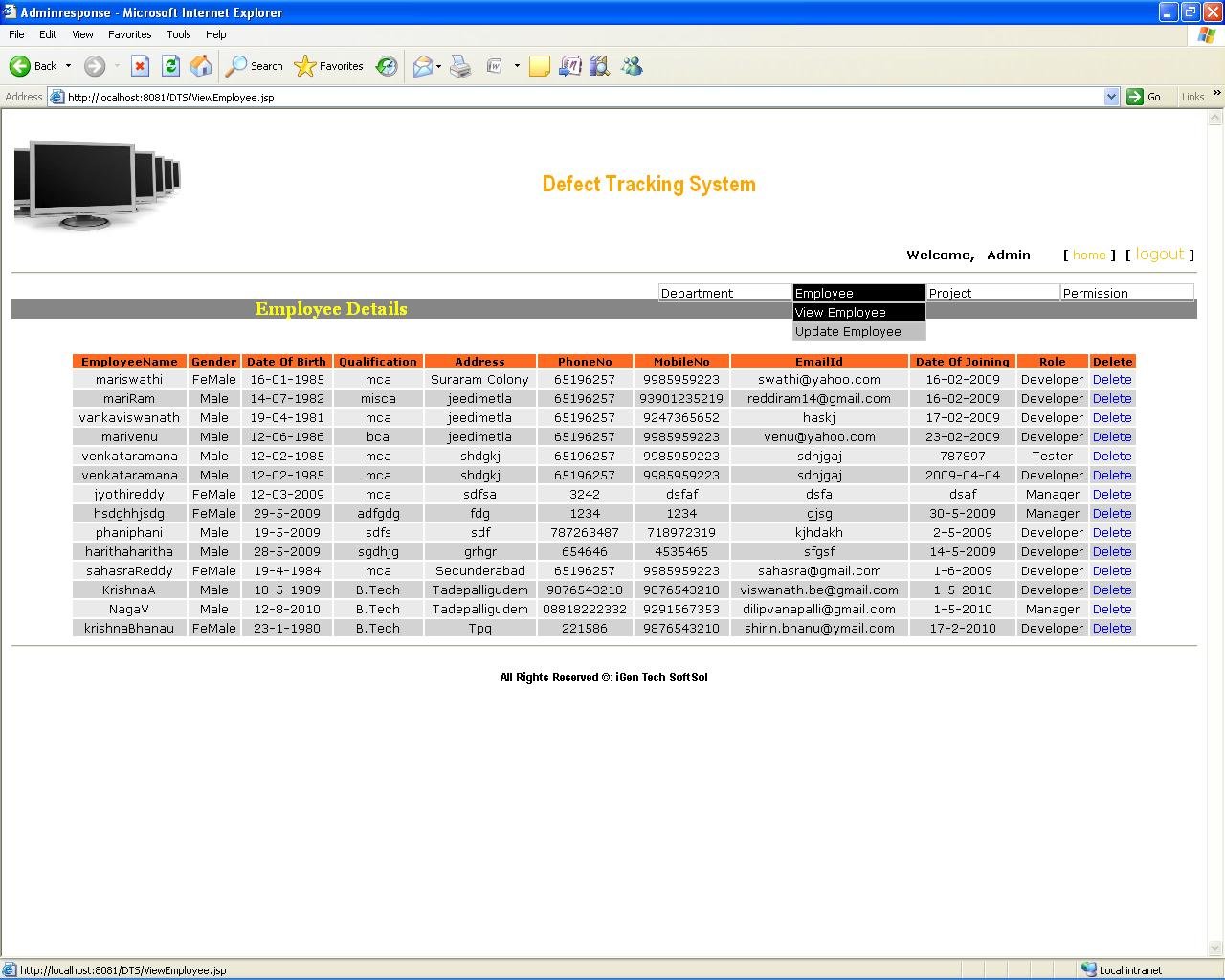 simple employee management system project in java