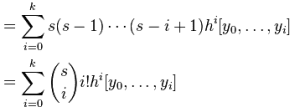 Newton's Forward Interpolation in MATLAB - Formula