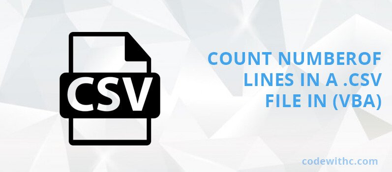 How to count number of lines in a .CSV file in Visual Basic for Applications (VBA)