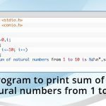 c-program-print-sum-natural-numbers-1-10