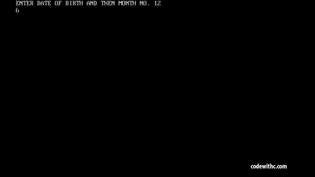 c program knowing your zodiac sign and birthstone 4 C Program: Knowing your Zodiac Sign and Birthstone