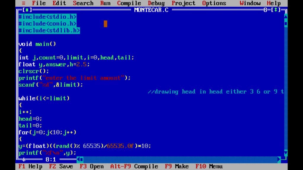 C Program: Simple Explanation On Monte Carlo Algorithm 