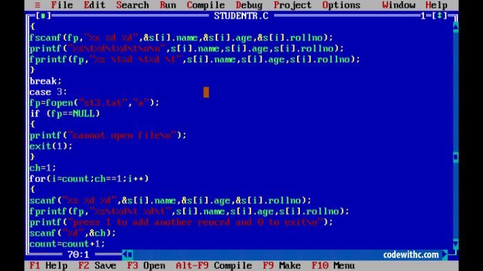 C Program: Simple Student Record System Download Source Code - Code With C