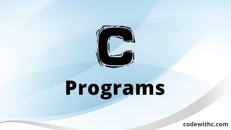 Learn C Programming With CodeWithC.com