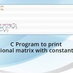 C Program to print 4 dimensional matrix with constant number