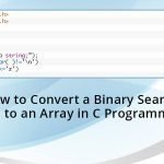 How-to-Convert-a-Binary-Search-Tree-to-an-Array-in-C-Programming