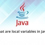 What are local variables in Java?