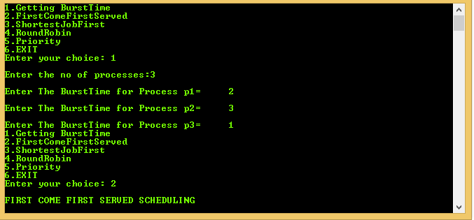 cpu scheduling program c 1 CPU Scheduling Program in C++