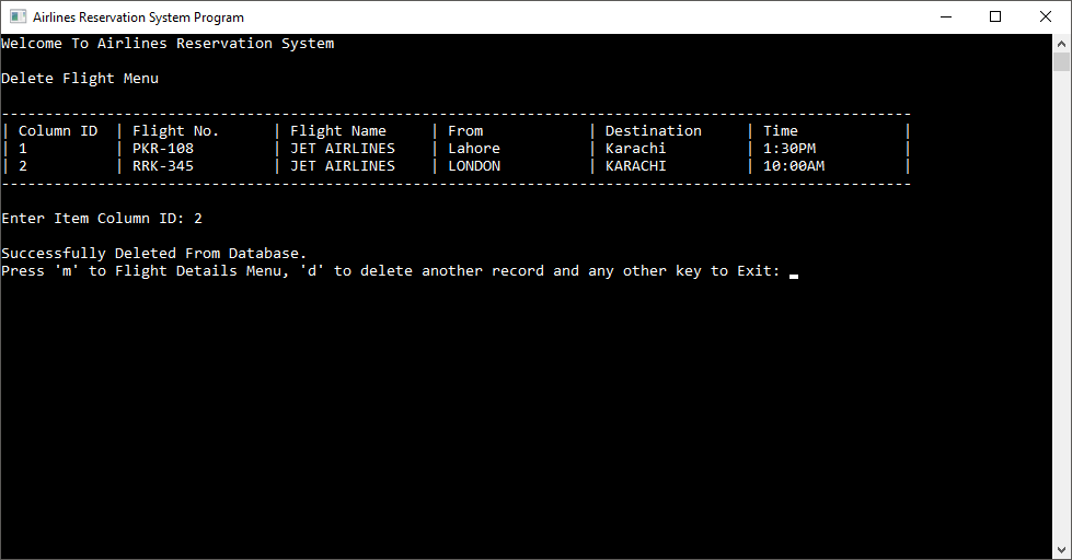 airlines reservation system in c with mysql codewithc 11 Airlines Reservation System/Project in C++ with MySQL