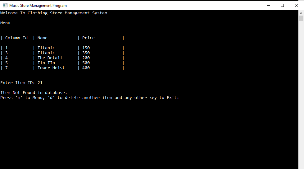 Movie Ticket Booking in C++ with MySQL