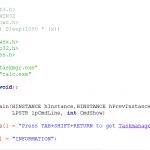 Program to Stop Double Process in C