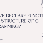 Can we Declare Function Inside Structure of C Programming?