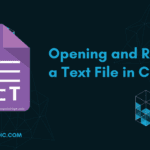 Opening and Reading a Text File in C