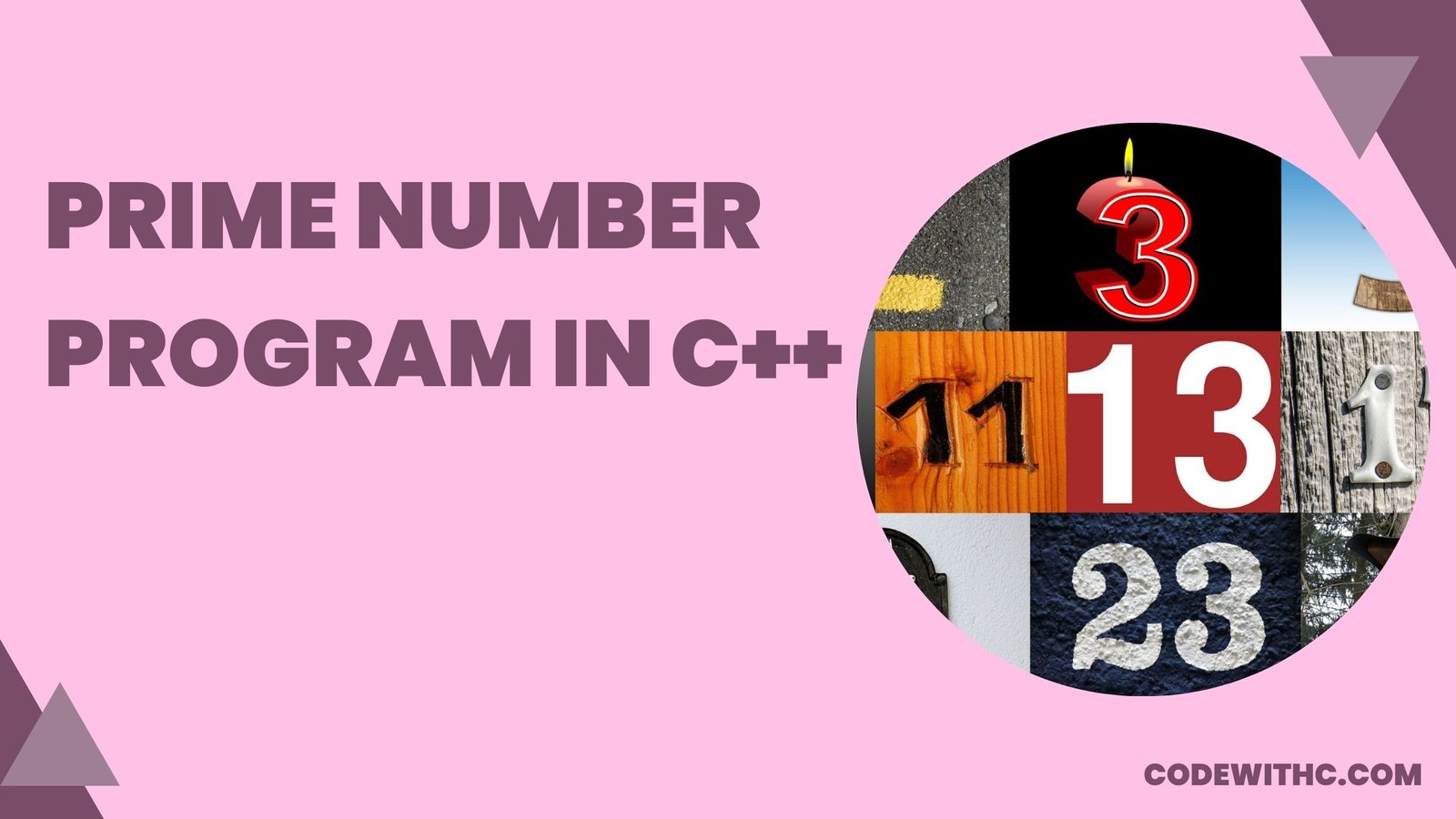 Prime Number Program in C++